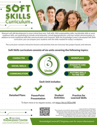 Soft Skills Curriculum Flyer