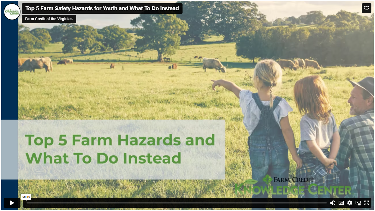 top 5 farm hazards video thumbnail